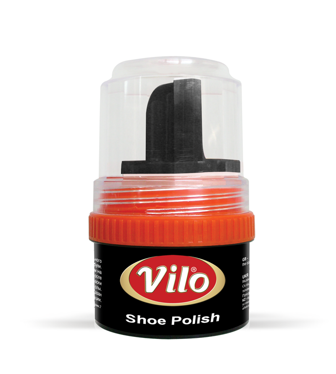 Vilo крем-блиск для взуття з аплікатором, чорний 60 мл 996) VKB 60-300