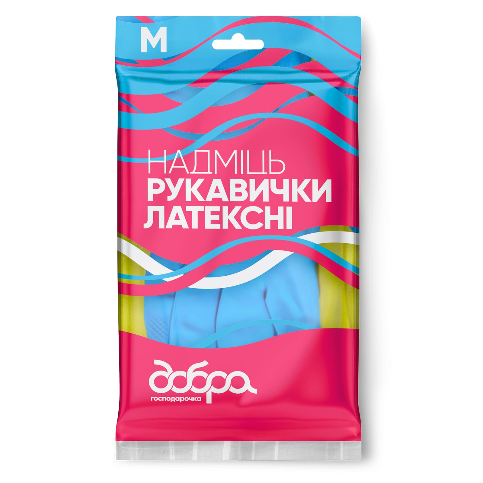 Латексні рукавички Надміць, розмір M