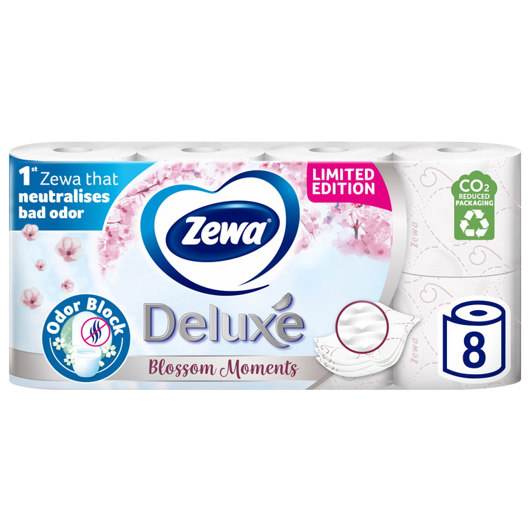 Zewa туал. бум. Deluxe белая 3 сл. 8 шт