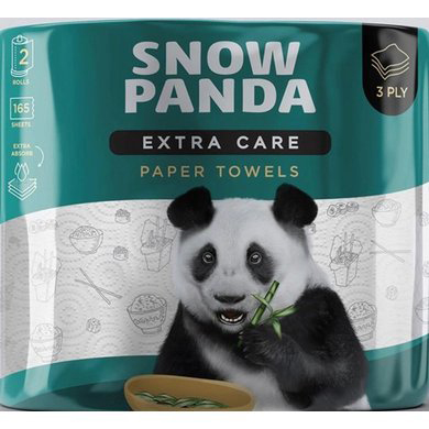 Сніжна панда EXTRA CARE рушники 2шт 3шари
