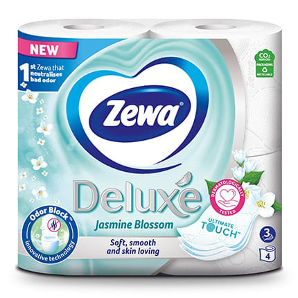 Zewa туал. бум. Deluxe Жасмин 3 сл. 4 шт