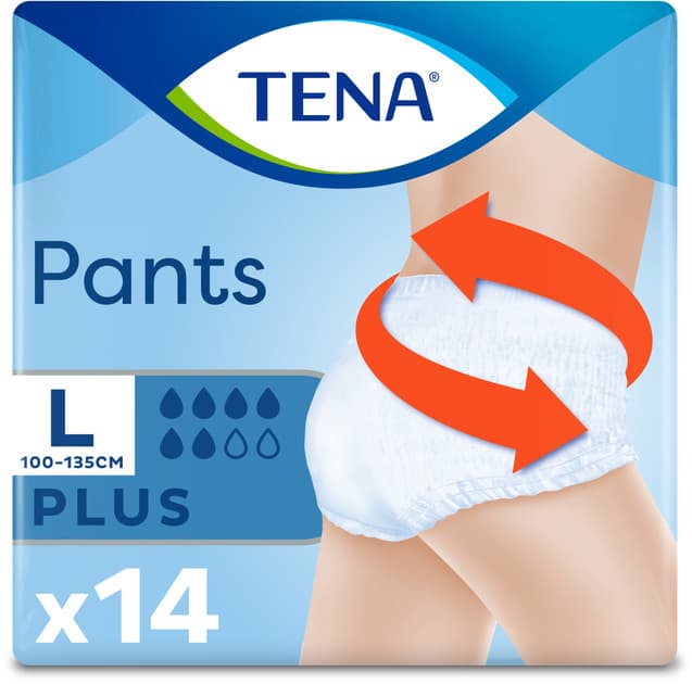 792601 Підгузники-труси TENA Pants Plus L, 14 шт, CODE