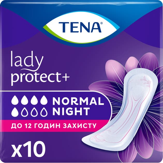 760765 Прокладки урологічні жін. Tena Lady Normal Night 10 шт