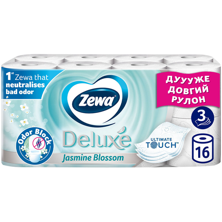 Zewa туал. бум. Deluxe Жасмин 3 сл. 16 шт