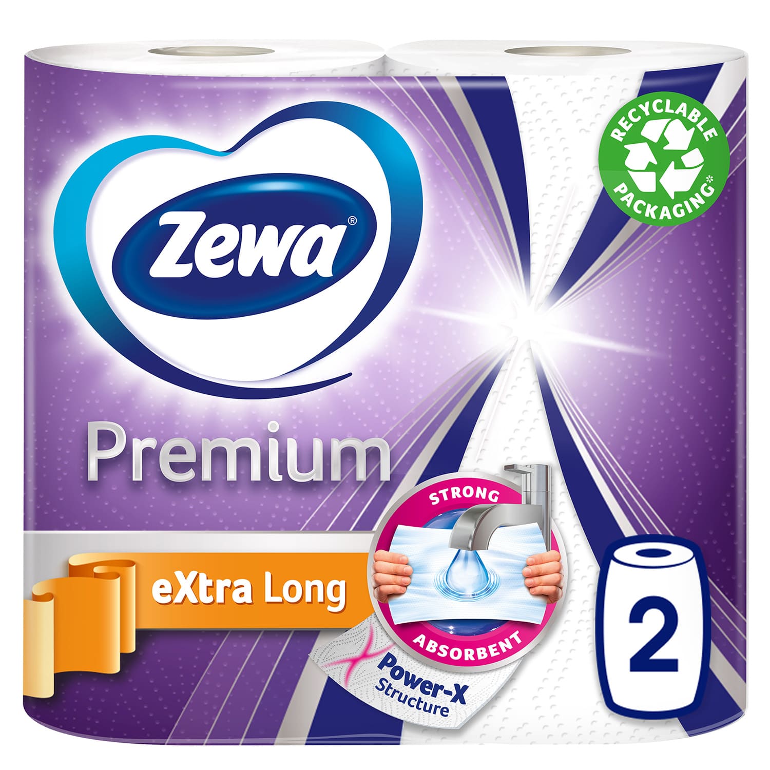 Zewa бум. пол. W&W EXTRA LANG,  2 шт