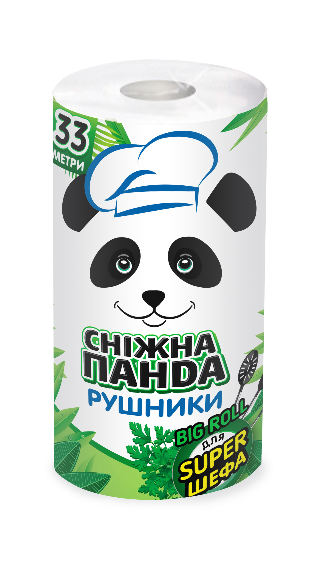 Сніжна панда рушники BIG ROLL 2шари 1шт