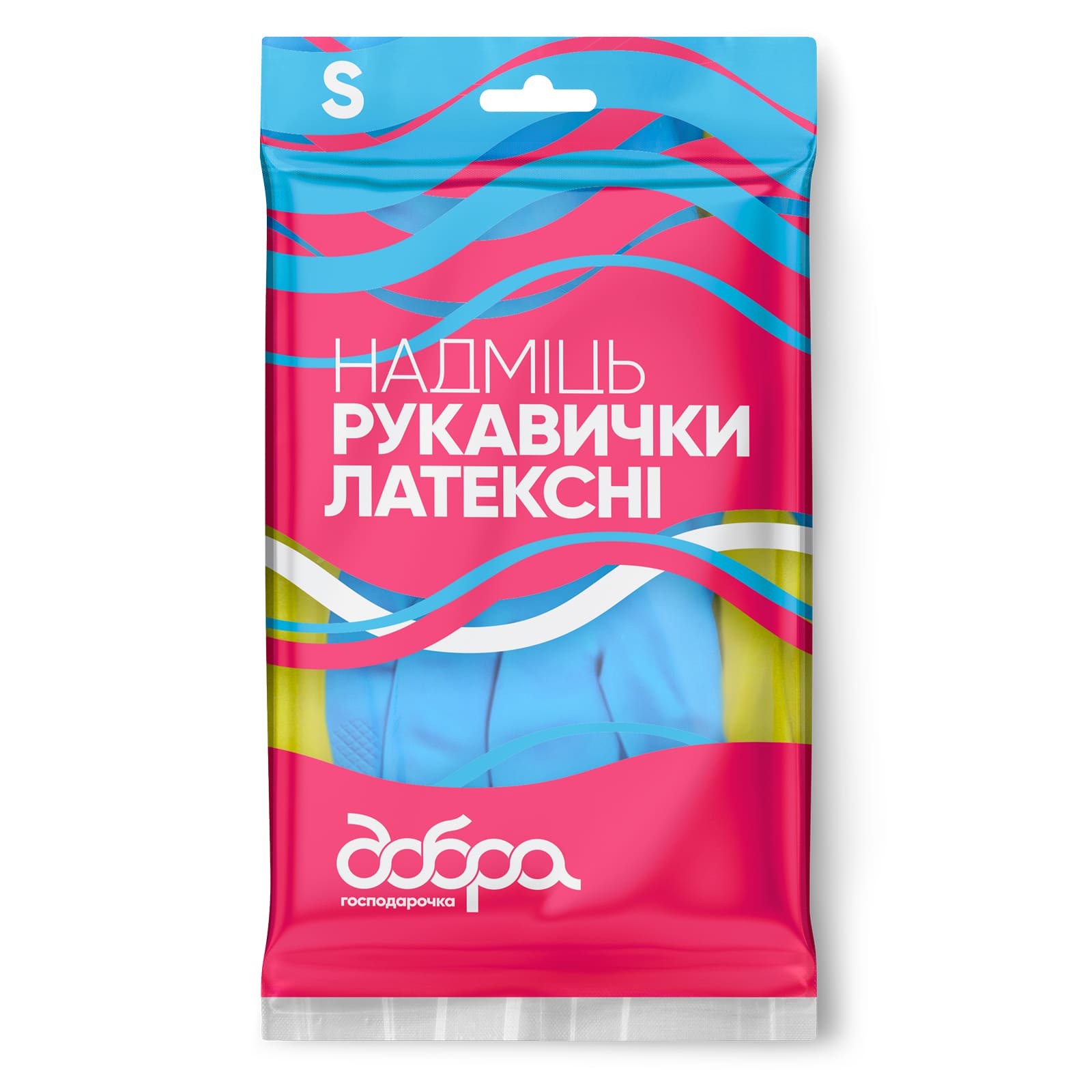 Латексні рукавички Надміць, розмір S