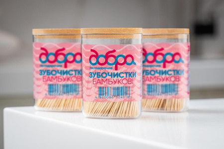 Зубочистки бамбукові ТМ Добра господарочка, 350 шт