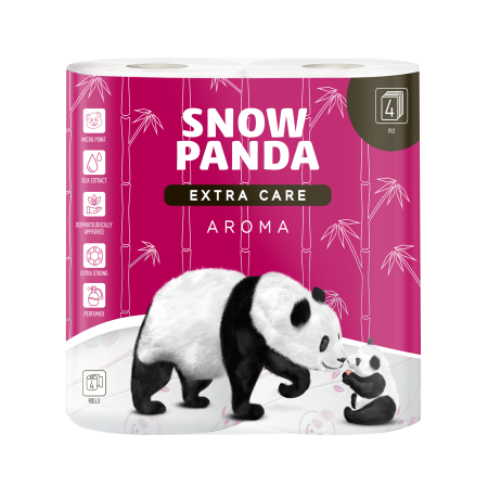 Сніжна панда EXTRA CARE Aroma туалетний папір 4шари 4шт