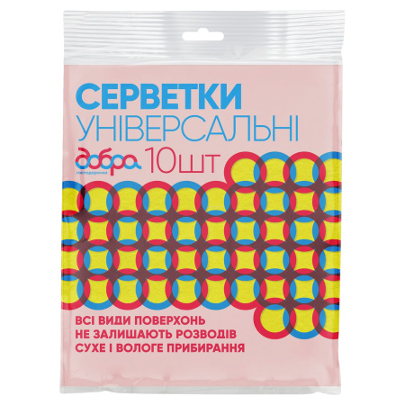 ДГ Серветки унів. віскозні, 10шт, 32*36 см