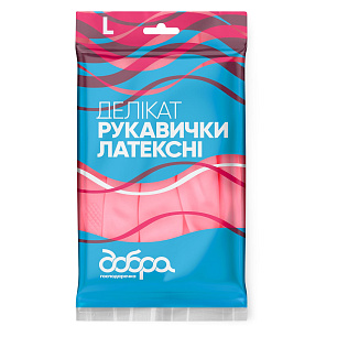 Латексні рукавички Делікат, розмір L