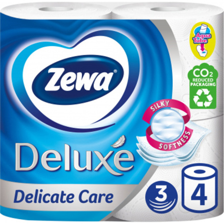 Zewa туал. бум. Deluxe Pure білий 3 сл. 4 шт.3228