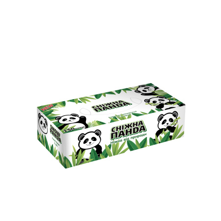 Сніжна панда серветки косметичні 2шари 150шт