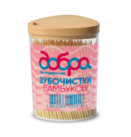 Зубочистки бамбукові ТМ Добра господарочка, 350 шт