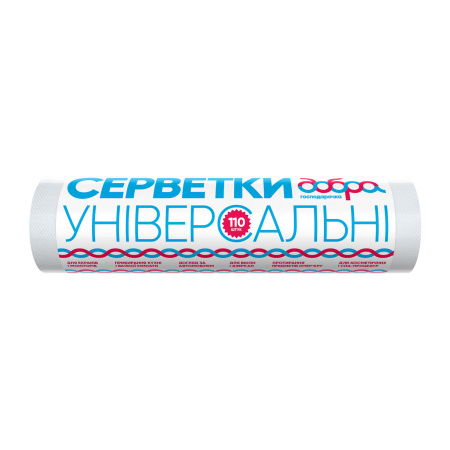 ДГ Серветки унів. в рулоні сітка  (25*30), 110 шт