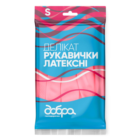 Латексні рукавички Добра господарочка Делікат, розмір S