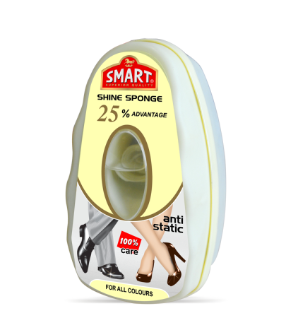 Smart спонж з кремом-блиском для взуття, безбарвний (48) 596 SHPS-399