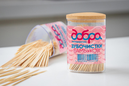 Зубочистки бамбукові ТМ Добра господарочка, 350 шт