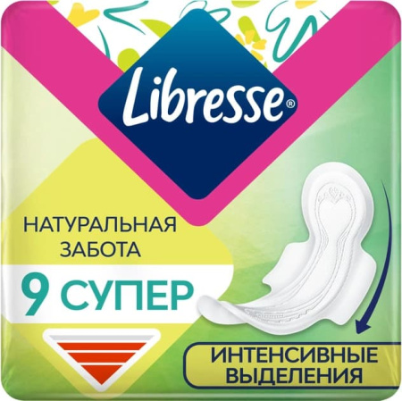 9874-00 Libresse Natural Care Ultra Super 9шт 3мм
